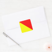Oscar Vierkante Sticker (Envelop)