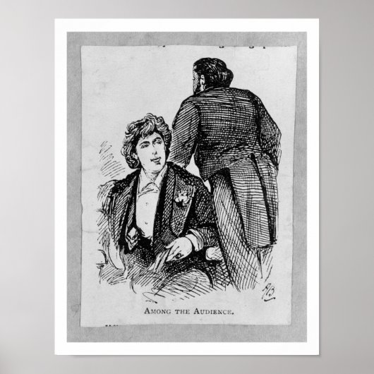 Oscar Wilde (1854-1900) Van het Publiek (grav) Poster (Voorkant)