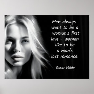 Oscar Wilde -- citaat kunst  Laatste Romance Poste Poster
