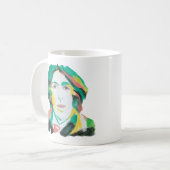 Oscar Wilde Portret met aangepaste tekst | boekenl Koffiemok (Voorkant links)
