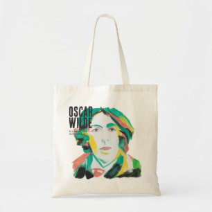 Oscar Wilde Portret met aangepaste tekst boekenl Tote Bag