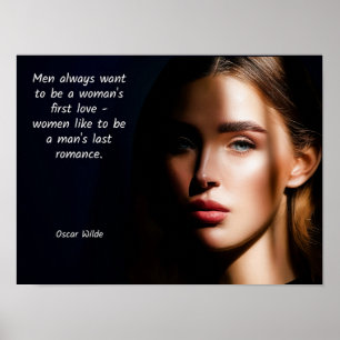 Oscar Wilde -- quote kunst Laatste Romance Poster