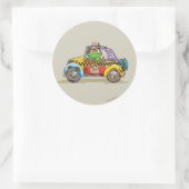  Oscar's Taxi Service Ronde Sticker (Tas)