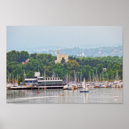 Oscarshall Castle, Oslo, Noorwegen Poster (Voorkant)