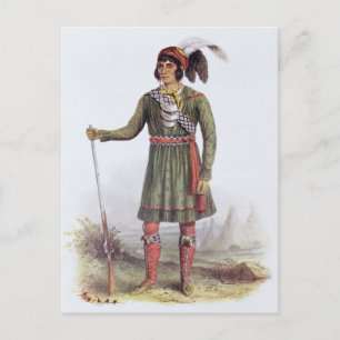 Osceola of 'Rising Sun', een seminole leider Briefkaart