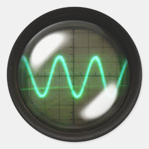 Oscillator Ronde Sticker