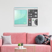 Oscilloscoop Canvas Afdruk (Insitu (Woonkamer))