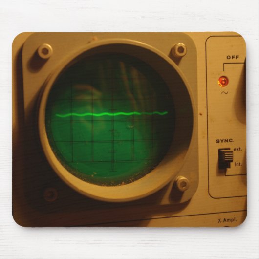 Oscilloscope Mousepad Muismat (Voorkant)