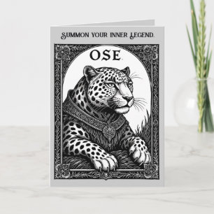 Ose De Goetische Luipaard Stijgt Kaart