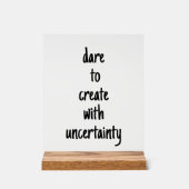 Oser Créer Un Signal Acrylique (Recto)