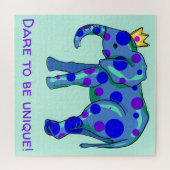 Oser être unique Elephant Puzzle Puzzle (Horizontal)