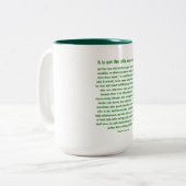 Oser Grandement - Mug à deux tons (Devant gauche)