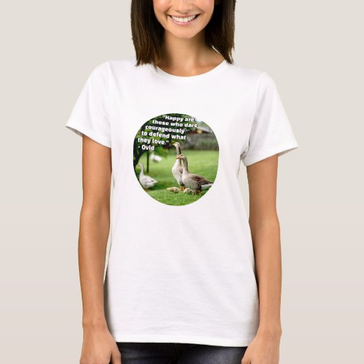 Osez Courageusement (léger) T-shirt (Devant)