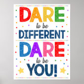 Osez Être Différent Affiche En Classe (Devant)