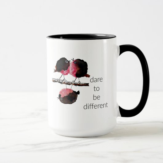 Osez être différent, mignonne Mug de café (Droite)