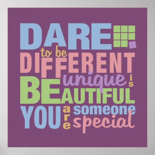 Osez être différent poster (Devant)