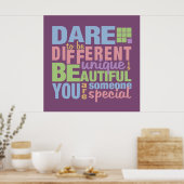Osez être différent poster (Cuisine)