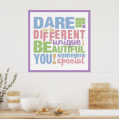 Osez être différent poster (Cuisine)