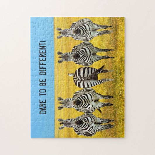 Osez être différent ! Puzzle Zebra Jigsaw (Vertical)
