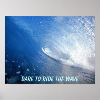 Osez surfer sur la vague Poster