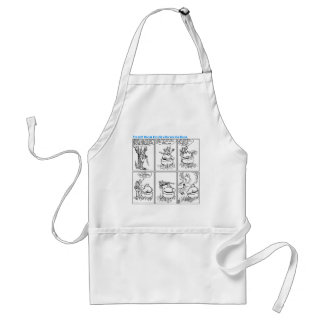 Osgar und Adolf Go Hunting Apron (A. D. Condo Art) Standaard Schort