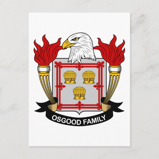 Osgood Family Crest Briefkaart (Voorkant)