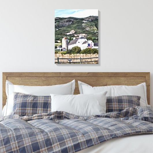 Osguthorpe Barn in Park City, Utah Canvas Afdruk (Insitu (Slaapkamer))