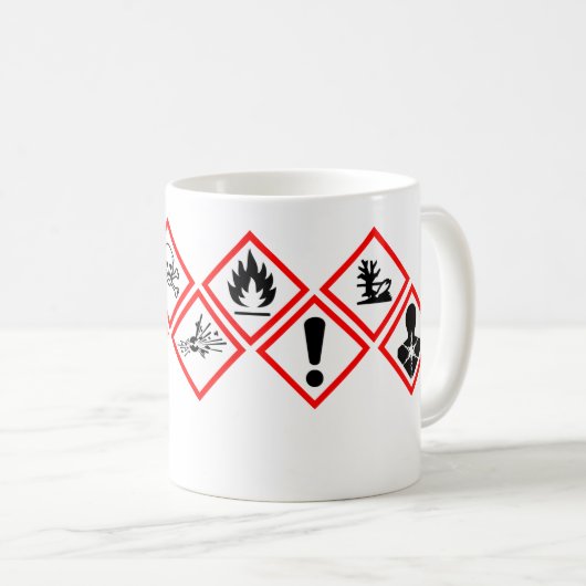 Osha Hazard Avertit Mug (Devant droit)