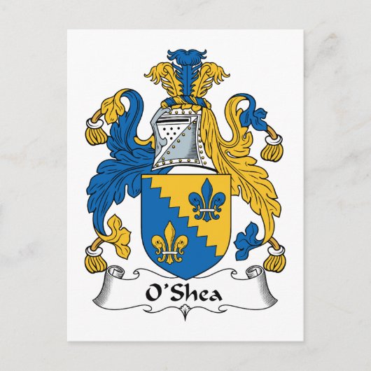 O'Shea Family Crest Briefkaart (Voorkant)