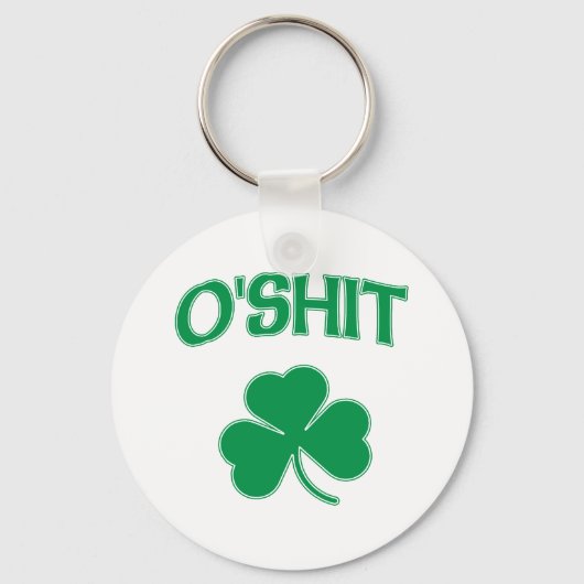 O'Shit Irsh Shamrock Sleutelhanger (Voorkant)