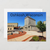 Oshkosh, Briefkaart van Wisconsin (Voorkant / Achterkant)