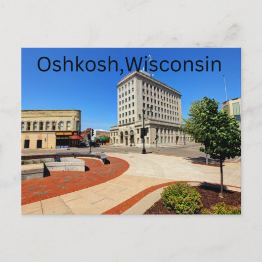 Oshkosh, Briefkaart van Wisconsin (Voorkant)