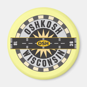 Oshkosh, luchthaven WI OSH Magneet