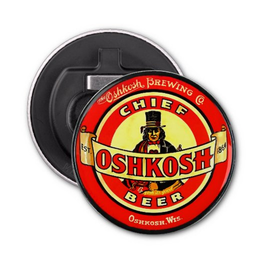 Oshkosh Wisconsin Beer Bottle Opener (Voorkant)