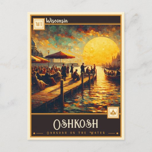 Oshkosh, Wisconsin |  Briefkaart (Voorkant)