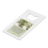 Osho Kredietkaart Flessenopener (Voorkant Gekanteld)