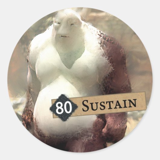 Oshooga Ronde Sticker (Voorkant)