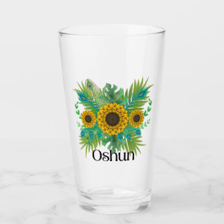 Oshun Goddess Zonnebloemen Glas