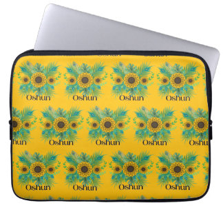 Oshun Godin Zonnebloemen Laptop Sleeve
