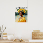 Oshun Orisha Afrikaanse godin Poster (Keuken)