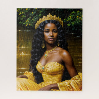 Oshun Orisha - Regal African Goddess Art Puzzle Legpuzzel