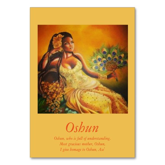 Oshun Table Kaart (Voorkant)
