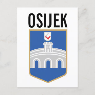Osijek wapen, Kroatië Briefkaart