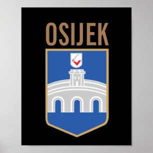 Osijek wapen, Kroatië Poster