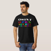OSINT Open Source Intelligence | Cyberbeveiliging T-shirt (Voorkant volledig)