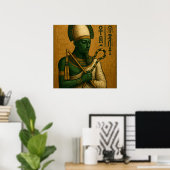 Osiris Egyptisch God Poster Print (Thuiskantoor)