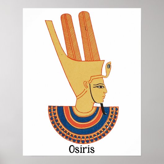 Osiris Oude Egyptische god Poster (Voorkant)