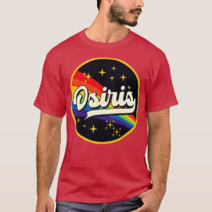 Osiris regenboog in ruimte stijl t-shirt