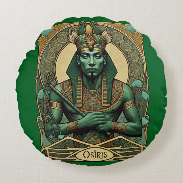 Osiris Rond Kussen (Voorkant)