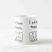 Oskar périodique nom de table mug (Centre)